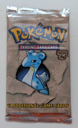 Lapras 1999 Pokemon Fossil Set Booster Pack 22.00g FACTORY SEALED - Image 1