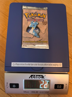 Lapras 1999 Pokemon Fossil Set Booster Pack 22.00g FACTORY SEALED - Image 3