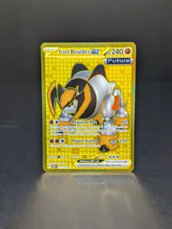Pokemon: Iron Boulder ex 217/162 SV05: Temporal Forces Holo -NM- - Image 1