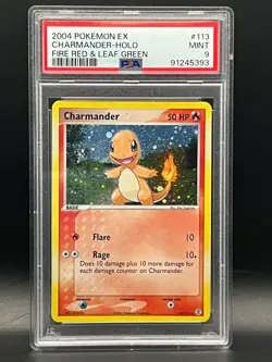 PSA 9-Charmander 113/114 Secret Rare Holo 2004 Pokemon EX FireRed & LeafGreen - Image 1