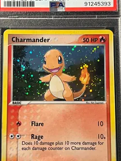 PSA 9-Charmander 113/114 Secret Rare Holo 2004 Pokemon EX FireRed & LeafGreen - Image 2