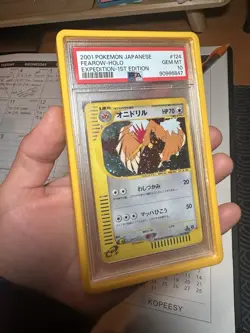 2001 POKEMON JAPANESE EXPEDITION #124 FEAROW HOLO 1ST EDITION PSA 10 - Image 4