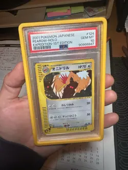 2001 POKEMON JAPANESE EXPEDITION #124 FEAROW HOLO 1ST EDITION PSA 10 - Image 5
