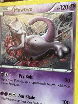 Pokemon XY Promo Mewtwo XY101 Holo LP - Image 3