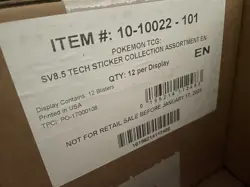 Pokemon TCG PRISMATIC EVOLUTION Tech Sticker Collection 12ct Sealed - (Last One! - Image 3