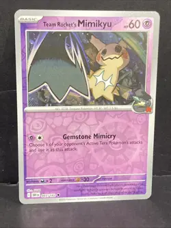 Team Rocket's Mimikyu Pokemon SV10 Destined Rivals Reverse Holo 087/182 TCG Foil - Image 2