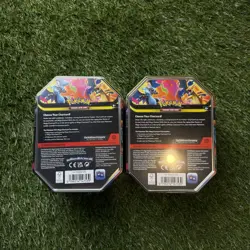 Pokemon TCG Mega Charizard Y EX Tins Sealed SET OF 2 - Image 2