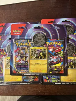 Lot of 5 — Pokemon TCG Raikou 2 Pack Blister Mega Evolution & Phantasmal Flames - Image 1