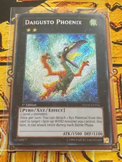 Daigusto Phoenix Secret Rare HA06-EN054 Hidden Arsenal 6: Omega Xyz 1st Edition - Image 1