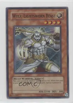 Wulf Lightsworn Beast 1st Ed. YuGiOh Light of Destruction #LODT-EN023 2008 - Image 1