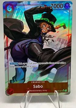 One Piece Sabo ALT ART Super Rare (SR) OP05-007 Awakening of the New Era TCG - Image 1