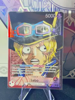 OP05-001 Sabo Alt Art Leader One Piece OP05 Awakening of a New Era English NM - Image 1