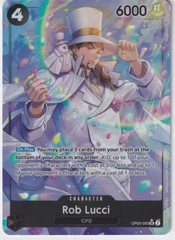 One Piece TCG Rob Lucci OP05-093 SR Alt Art Super Rare Awakening English NM - Image 1