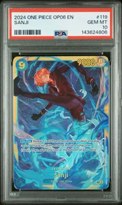 PSA 10 – 2024 ONE PIECE WINGS OF THE CAPTAIN 119 Sanji - Image 1