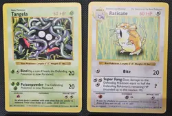 Vintage Pokemon TCG Base Set WoTC Shadowless Lot - 12 Cards - Image 2