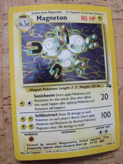 VTG Pokemon Card 1999 Yellow Holo MAGNETON Gamefreak - Image 1