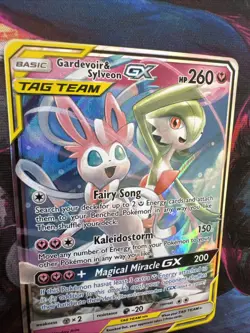 Pokemon TCG Gardevoir & Sylveon GX Holo Card 130/214 Unbroken Bonds NM - Image 3