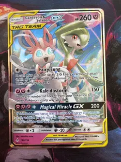 Pokemon TCG Gardevoir & Sylveon GX Holo Card 130/214 Unbroken Bonds NM - Image 4