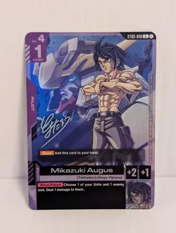 Gundam Card Game ST05-010 C Mikazuki Augus Alternate Art - Image 1