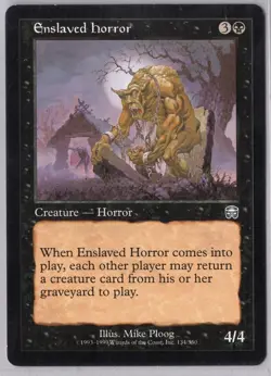 1x Enslaved Horror - Mercadian Masques - Light Play - Image 1