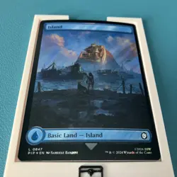 1 x Island (0847) - Surge Foil - Universes Beyond: Fallout - NM-Mint - MTG - Image 3