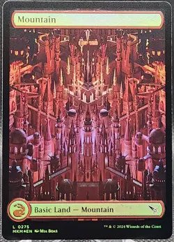 Mountain #0275 MTG: Murder at Karlov Manor Foil Land *Buy 2 Get 1 - Image 1