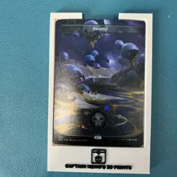 Swamp (488) (Borderless) (Galaxy Foil) Unfinity Foil #488 NM - Image 2