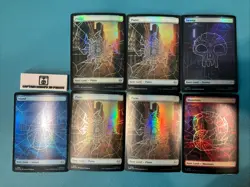 7x SPM FOIL FULL ART BASIC LAND NM 0189 Marvel Spider-Man Mtg - Image 1