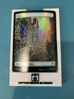 7x SPM FOIL FULL ART BASIC LAND NM 0189 Marvel Spider-Man Mtg - Image 4