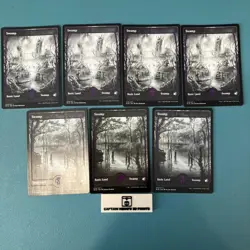 Swamp x7MTG Full Art Innistrad: Crimson Vow # 272/277 273/277 NM lot bulk - Image 1