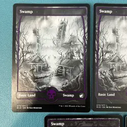 Swamp x7MTG Full Art Innistrad: Crimson Vow # 272/277 273/277 NM lot bulk - Image 3