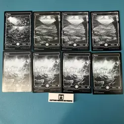 Plains x 8 MTG Full Art Innistrad: Crimson Vow # 268/277 269/277 NM lot bulk - Image 1