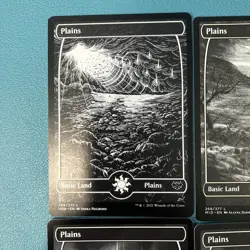 Plains x 8 MTG Full Art Innistrad: Crimson Vow # 268/277 269/277 NM lot bulk - Image 2