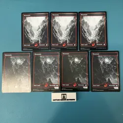 Mountain x7MTG Full Art Innistrad: Crimson Vow # 275/277 274/277 NM lot bulk - Image 1