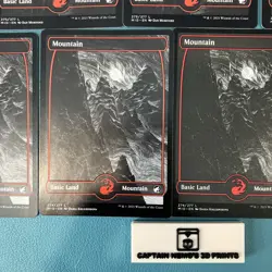 Mountain x7MTG Full Art Innistrad: Crimson Vow # 275/277 274/277 NM lot bulk - Image 2
