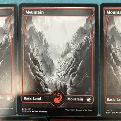 Mountain x7MTG Full Art Innistrad: Crimson Vow # 275/277 274/277 NM lot bulk - Image 3