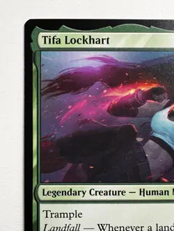 Tifa Lockhart 0206 – MTG Final Fantasy – Rare Legendary Human Monk Landfall - Image 2