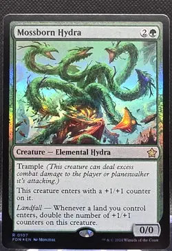 Mossborn Hydra #107 Foundations Foil Rare - Image 1