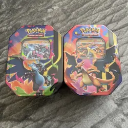 Pokemon Mega Charizard ex Y & X tin bundle - Sealed - Image 1