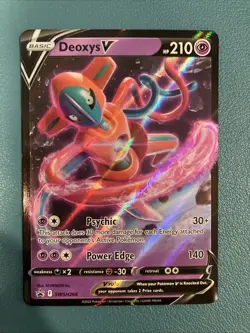 Pokemon TCG Deoxys v SWSH266 Black Star Promo Card (NM Condition) - Image 1