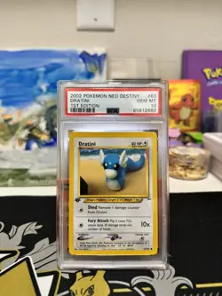 2002 POKEMON NEO DESTINY 1ST ED #63 DRATINI PSA 10 - Image 1