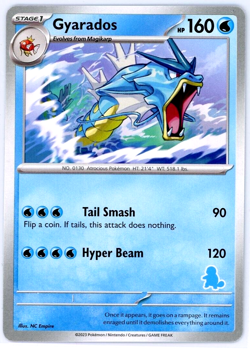 Pokemon TCG Gyarados My First Battle Squirtle Stamp Regular - Image 1