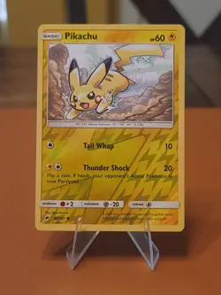 Pikachu - 40/147 - Pokemon SM - Burning Shadows Reverse Holo LP - Image 1