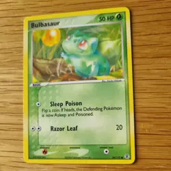 BULBASAUR 54/112 POKEMON CARD (LEAFGREEN AND FIRERED SET) - Image 4