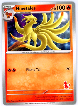 Pokemon TCG Ninetales My First Battle Charmander Stamp Regular - Image 1