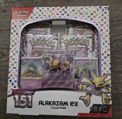 Pokemon TCG Scarlet & Violet Alakazam EX Collection Box New Sealed 820650855269 - Image 1