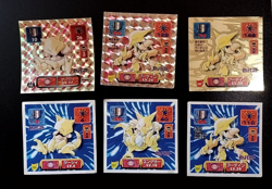 Pokemon Sticker Rare Holo Seal Japanese Amada Abra Kadabra Alakazam B6 - Image 1