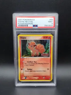 2007 Vulpix 69/108 Power Keepers Reverse Holo Foil PSA 9 Pokemon TCG - Image 1