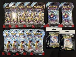 Pokemon TCG Stellar Crown Booster Pack Lot Of 12. PLUS BONUS PACKS. - Image 1