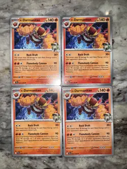 4x N's Darmanitan 027/159 x4 - Journey Together - Pokemon TCG - Playset - Image 1
